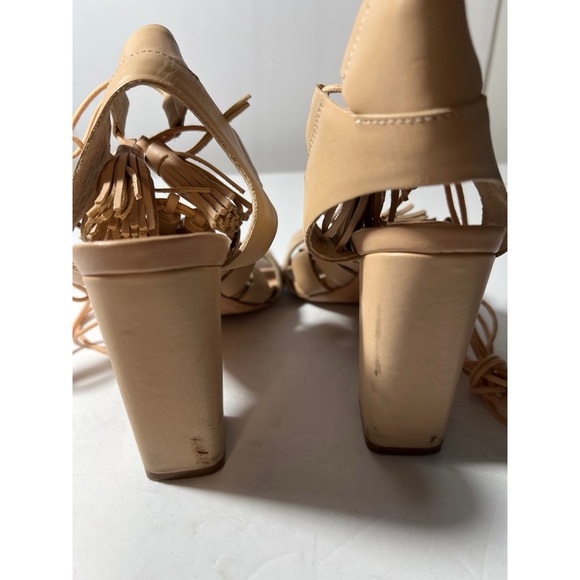Loeffler Randall Tan Fringe Sandals - Picture 4 of 12